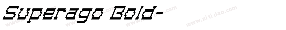 Superago Bold字体转换